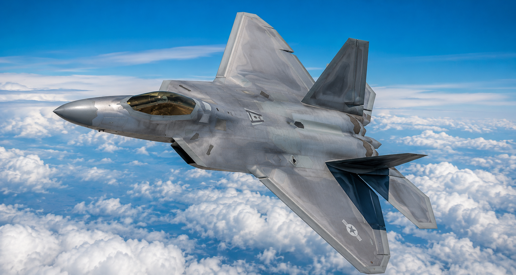 F-22 Raptor fighter jet in flight